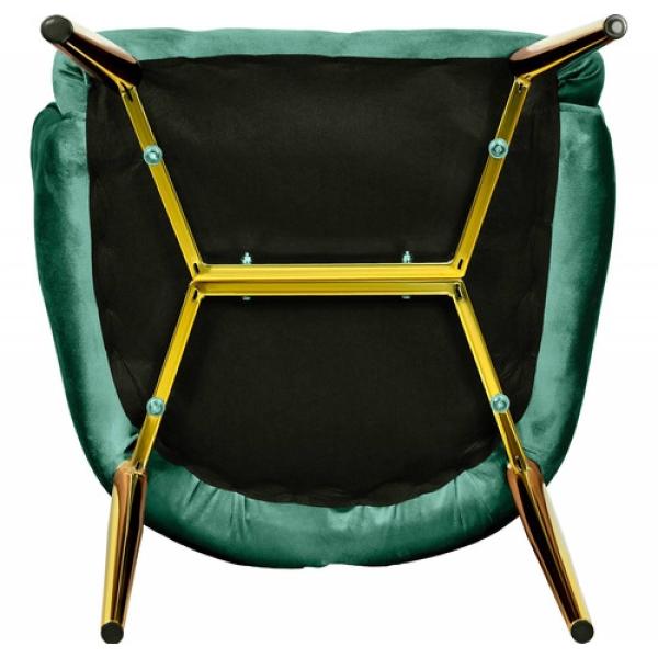 Set 2 Sillas Sillones Comedor Modernos Terciopelo Elegantes Verde
