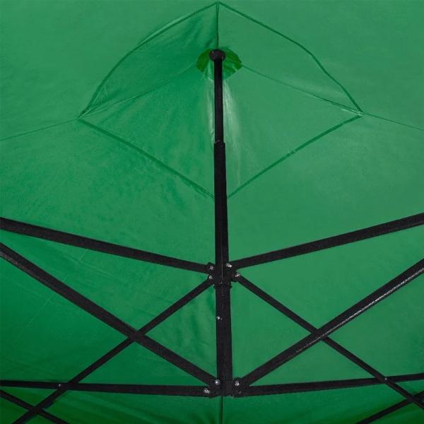 Carpa 3x3 Toldo Reforzado Plegable Impermeable Lona Verde Jardin