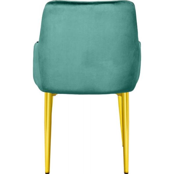 Set 2 Sillas Sillones Comedor Modernos Terciopelo Elegantes Verde