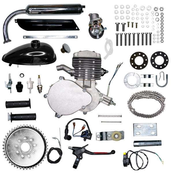 Kit Motor Gasolina Bicicleta 80cc Bicimoto 2hp Dos Tiempos 60 km/h.