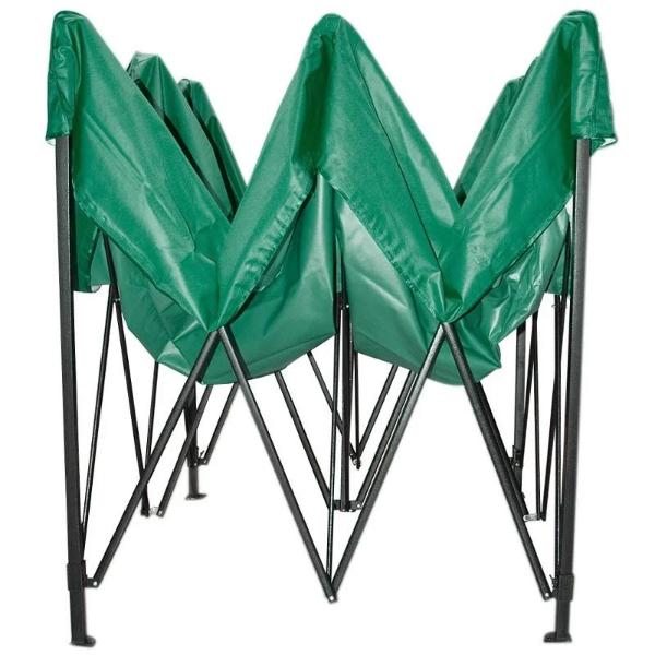 Carpa 3x3 Toldo Reforzado Plegable Impermeable Lona Verde Jardin