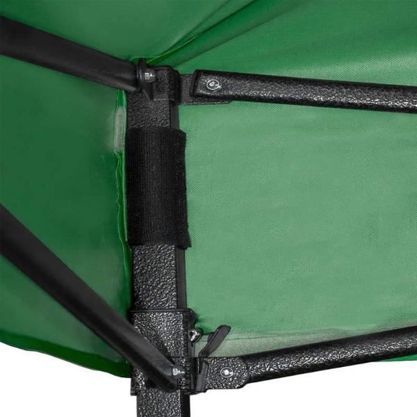 Carpa 3x3 Toldo Reforzado Plegable Impermeable Lona Verde Jardin