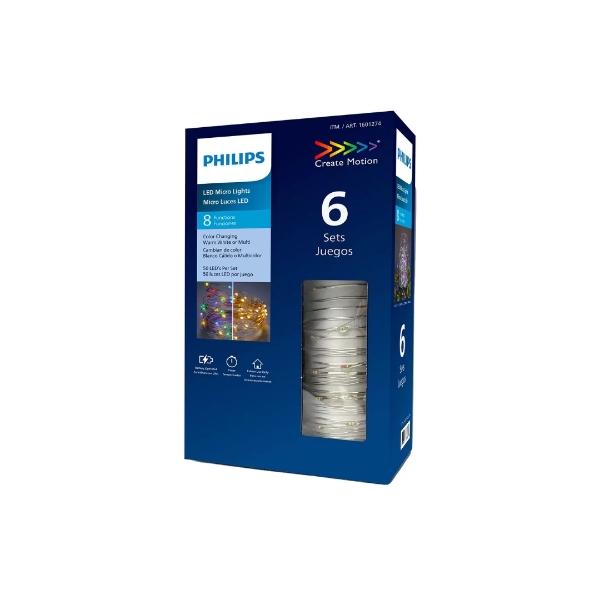 Serie de Micro Luces LED Philips 8 Funciones 6 Juegos 2 Colores