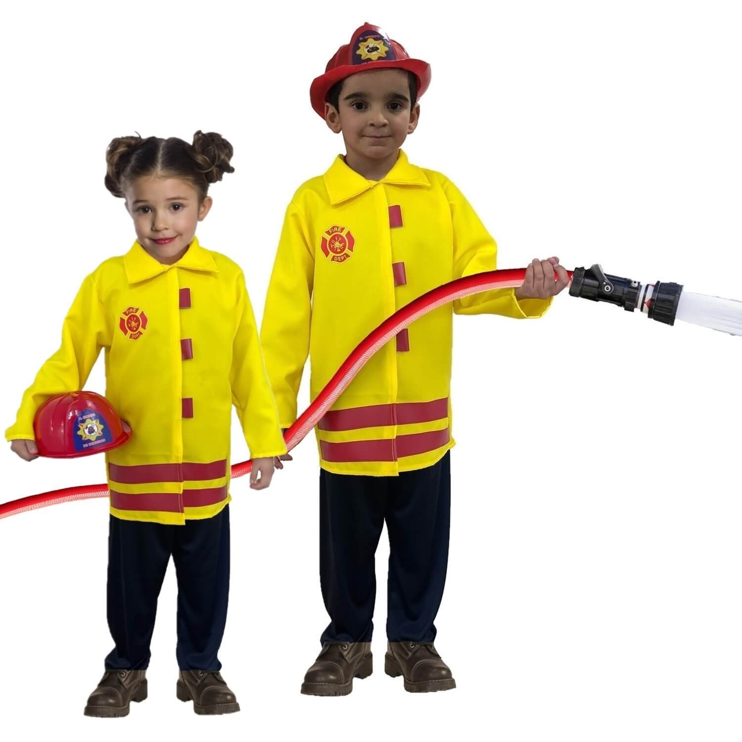 Disfraz de Bombero - Disfraces de Oficios - Traje de Bomberos para Niñas y Niños