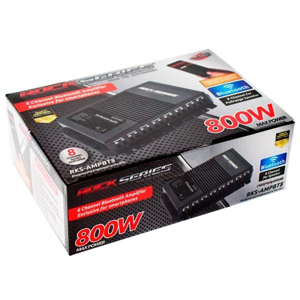 Amplificador 8 Canales Rockseries Bluetooth 800w Rks-ampbt8