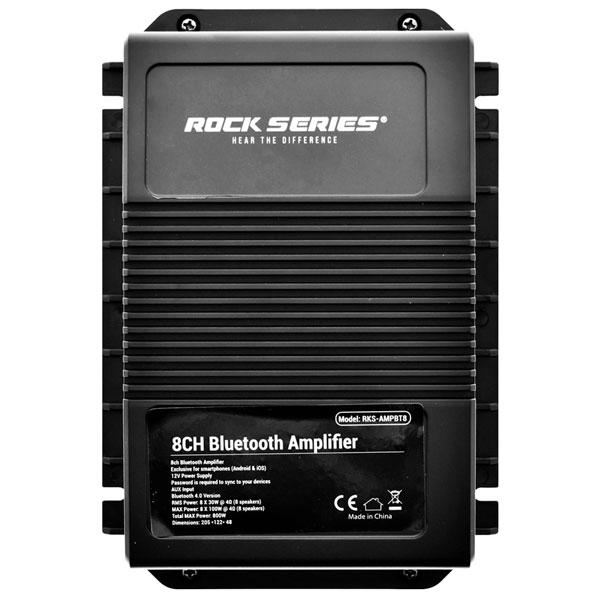 Amplificador 8 Canales Rockseries Bluetooth 800w Rks-ampbt8