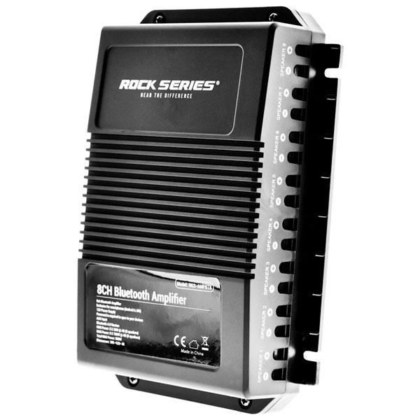Amplificador 8 Canales Rockseries Bluetooth 800w Rks-ampbt8