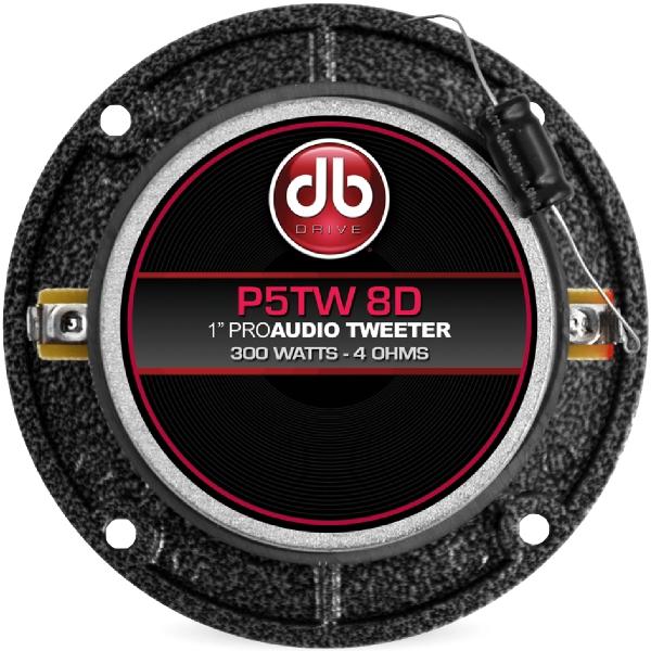 Tweeters de Bala con filtro DB Drive P5TW 8D 300 Watts 1 Pulgada 4 Ohms Open Show SPL