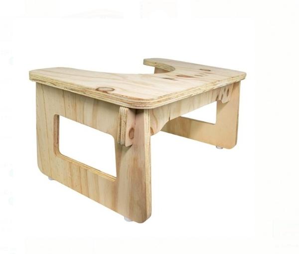 Wallace - Banco Ideal para IR Al Baño - Color Madera Natural