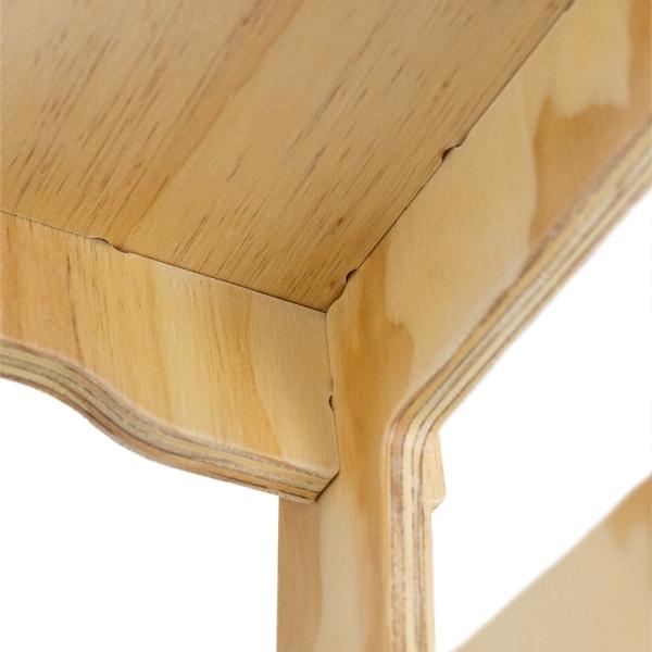 Wallace - Banco Ideal para IR Al Baño - Color Madera Natural