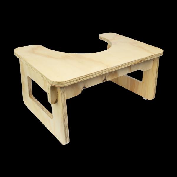 Wallace - Banco Ideal para IR Al Baño - Color Madera Natural