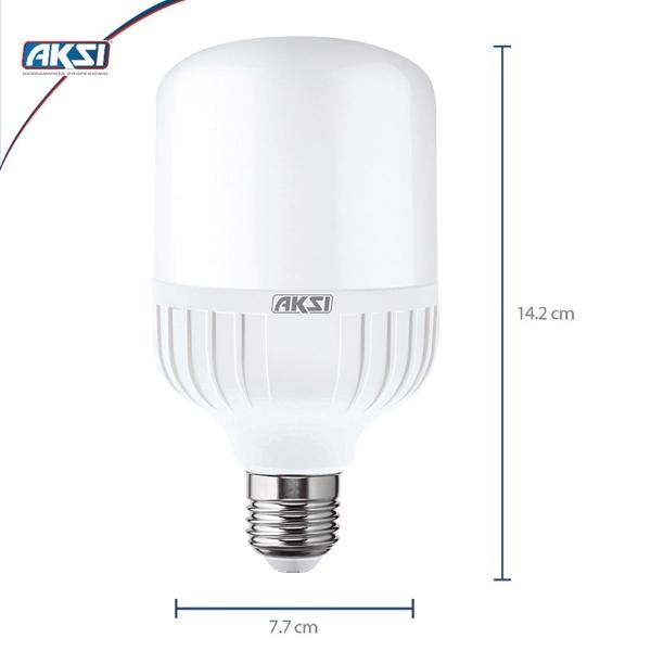 Pack de 4 Focos LED alta potencia Aksi 20W Tipo T Luz blanca E27