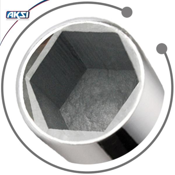 Llave de cruz pulida y cromada Aksi de 18"