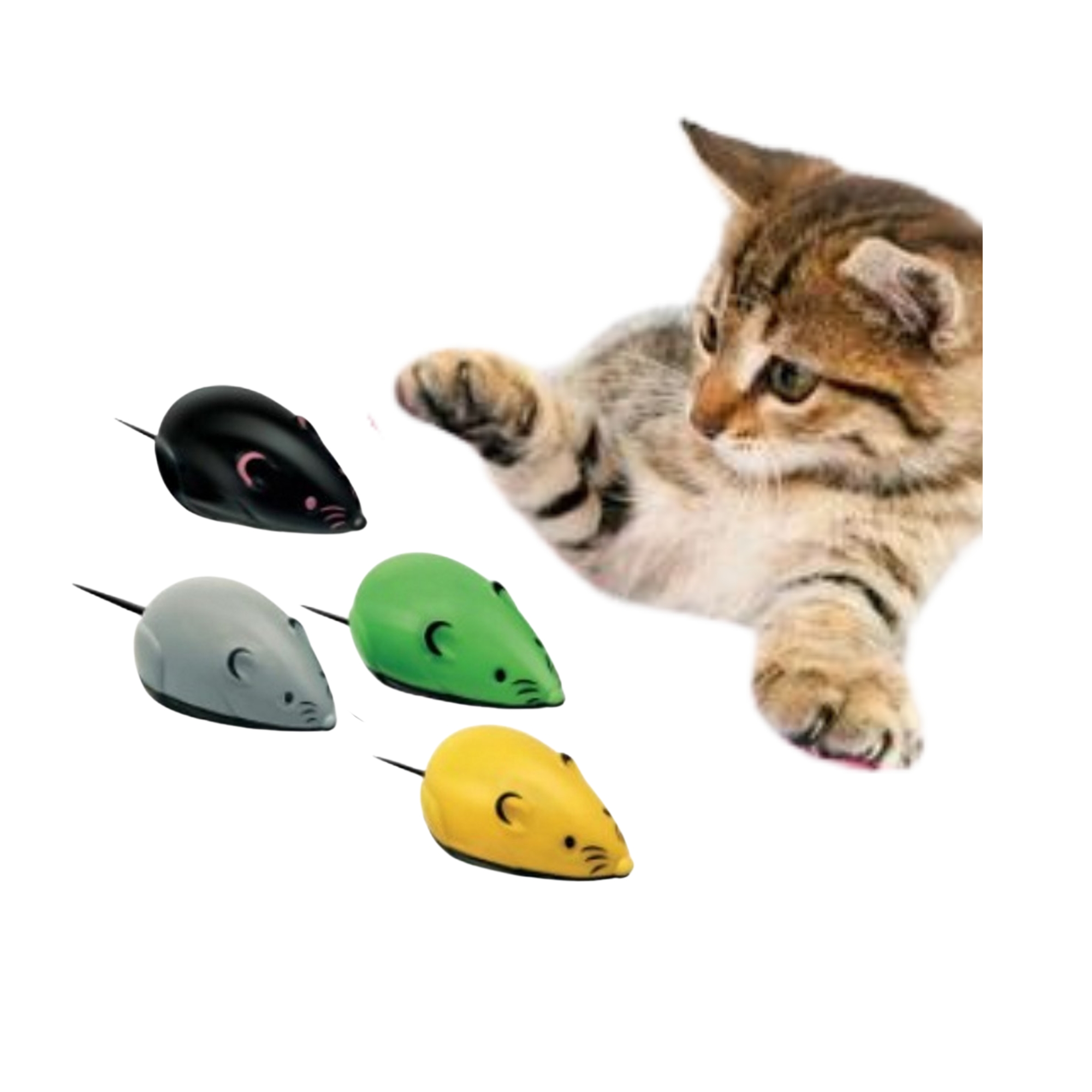 Raton de plastico rojo sunny 1 pieza 