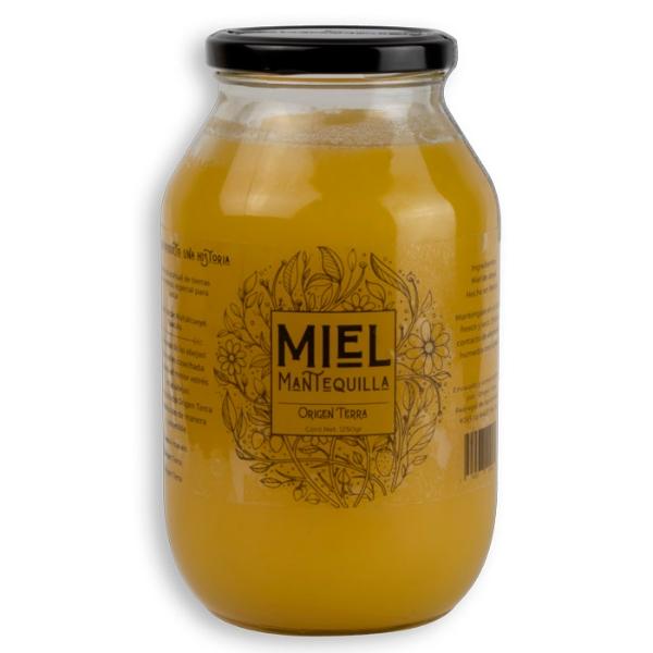 Miel de Abeja, textura a Mantequilla, 1250 gramos, Ideal para frutas y aguas. Hecho en México 100% Mexicano
