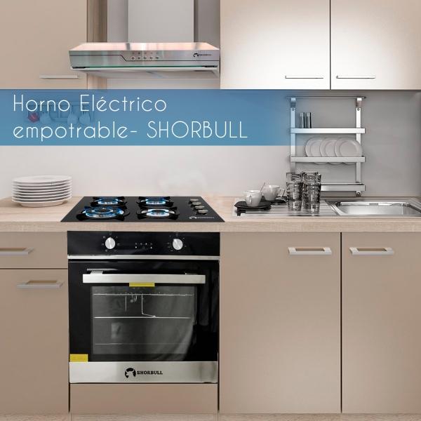 Shorbull - Horno empotrable eléctrico SHORBULL 65L conveccion 