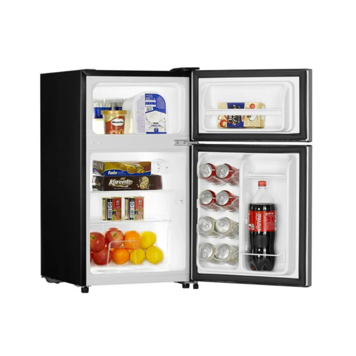 Frigobar 3.3p3 Hisense Doble Puerta RT33D6AAE Silver 120v