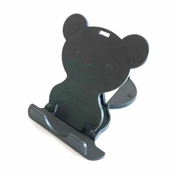 Soporte Osito Mesa Escritorio Celular Negro