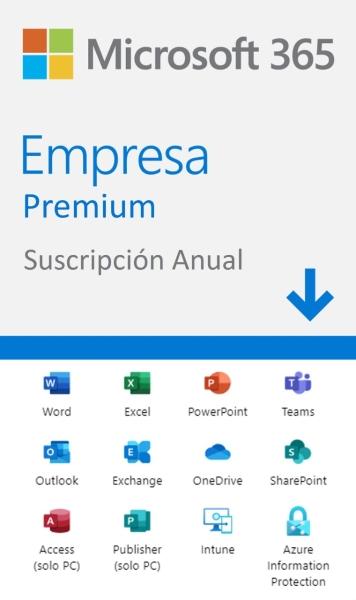 Microsoft 365 Empresa Premium Suscripción Anual