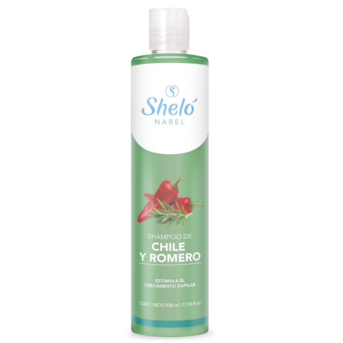 Shampoo Chile y Romero Sheló Crecimiento y Anticaída 