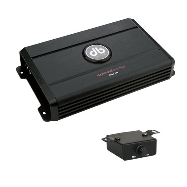 Amplificador Monoblock DB Drive SPA6.1M 600 Watts Clase AB 2 Ohms con Controlador de bajos Speed Series Sin calificación