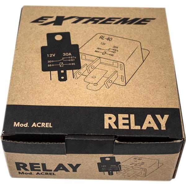 Caja de Relevador Extreme 30 piezas  5 Patas ACREL RELEXT 30 Amperes 12 Volts Relay