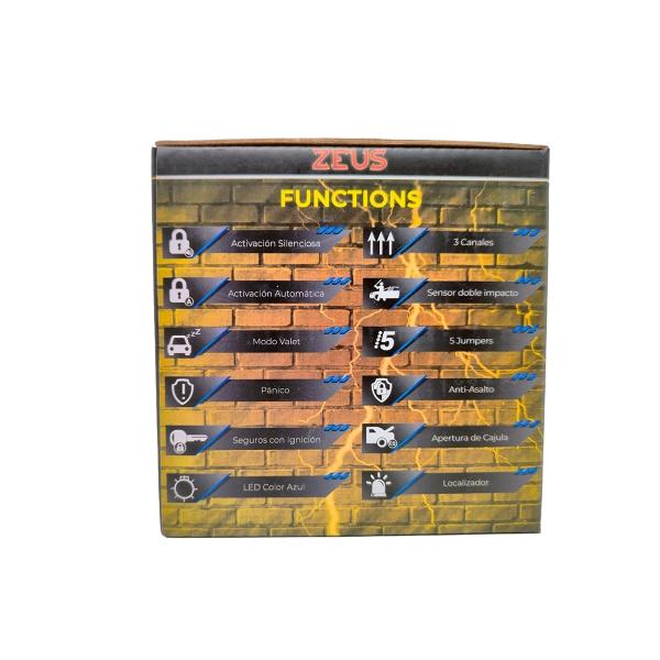 Alarma 1 Vía Extreme ZEUS 3 Canales Control Remoto Bluetooth 