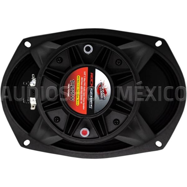 Par de Medios Rangos Open Show Rock Series RKS-R69OST 600 Watts 6x9 Pulgadas Competencias SPL 