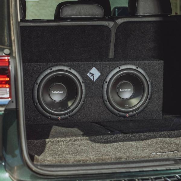Cajón Sellado con Subwoofer Doble Rockford Fosgate R2-2X10 1000 Watts 10 Pulgadas 2 Ohms 500 Watts R 