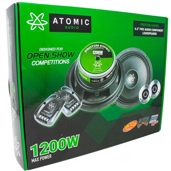 Set de Medios Atomic Audio PROTON65PRO 1200 Watts 6.5 Pulgadas Open Show 600 Watts RMS 