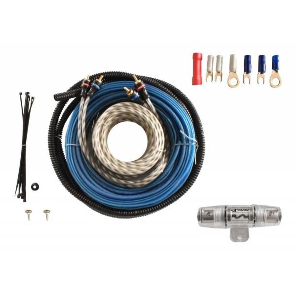 Kit De Instalacion Calibre 10 Extreme EX-KIT10 Para Amplificador 800 Watts 