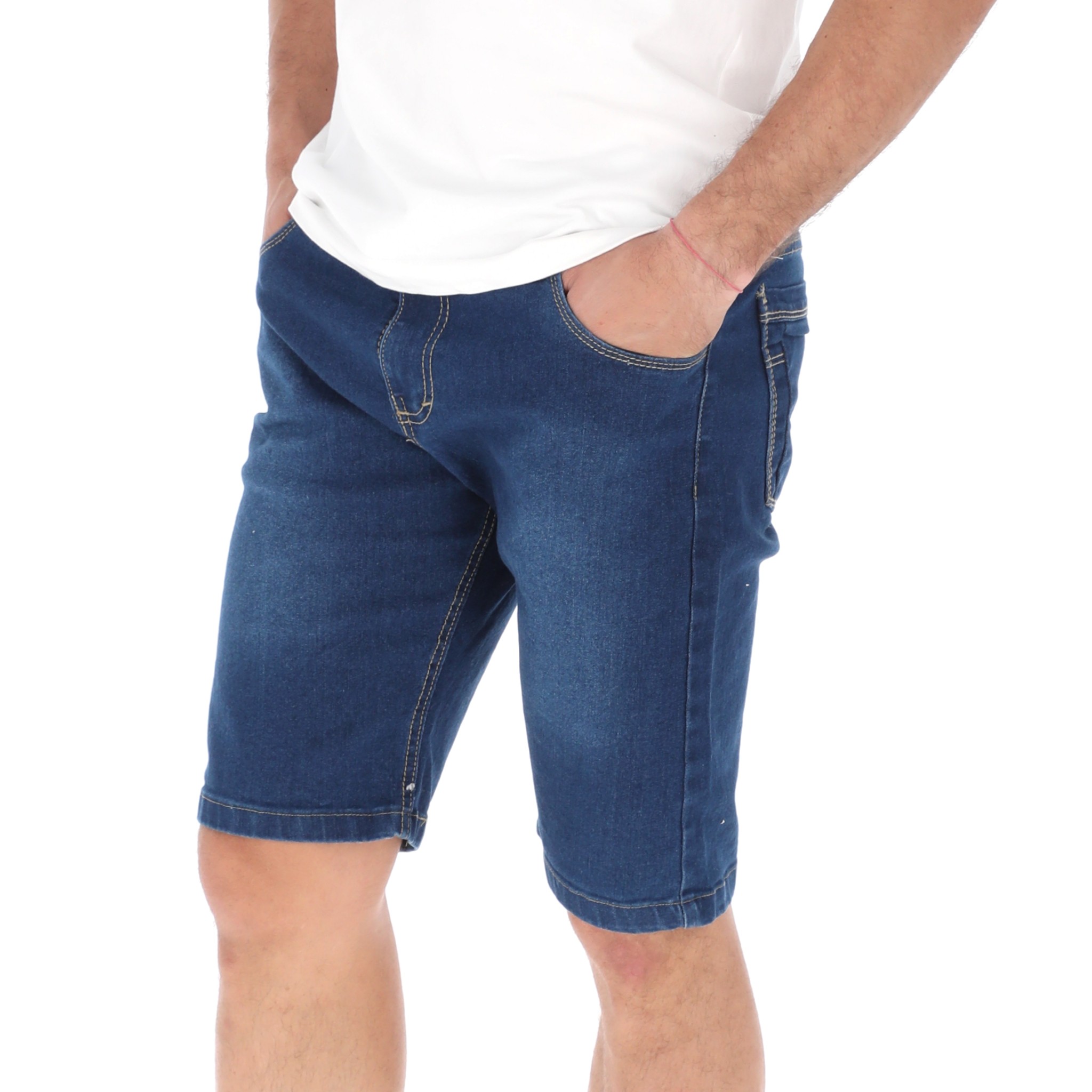 Bermuda De Mezclilla Medio Para Hombre CHB Chili Beans Clothing Co..