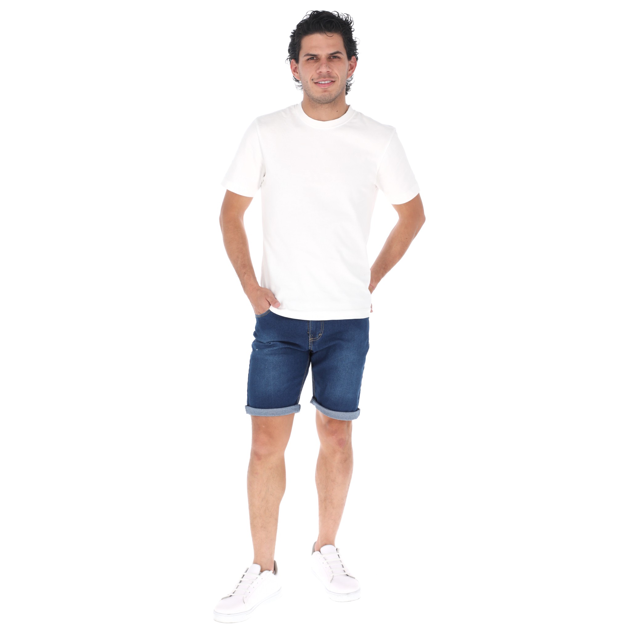 Bermuda De Mezclilla Medio Para Hombre CHB Chili Beans Clothing Co..
