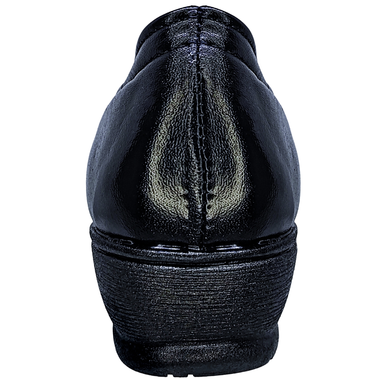 Calzado Para Pie Delicado O Diabetico Piel Cabra Para Dama Color Negro Con Herrajito.