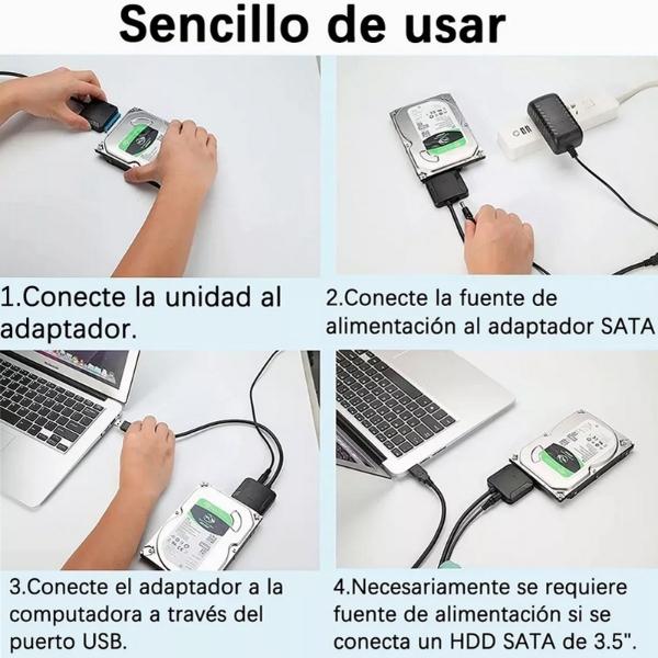 Adaptador Usb 3.0 A Sata Para Ssd Hdd 2.6 (24)