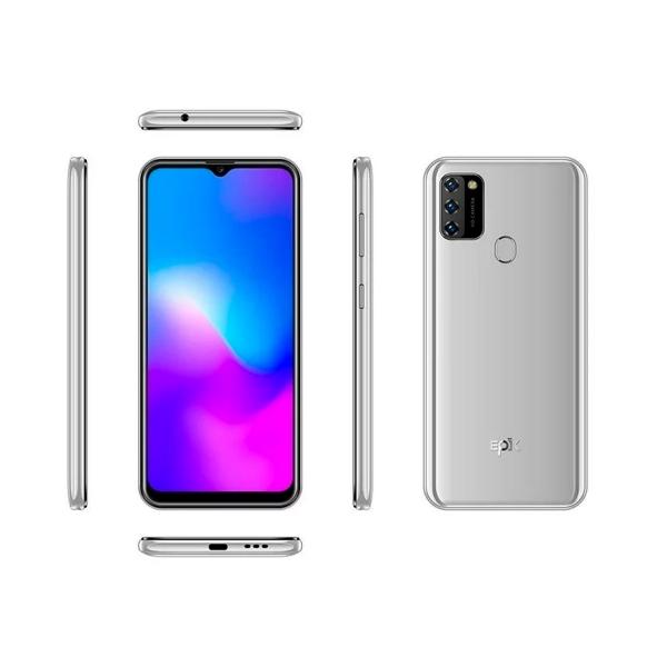 Celular Epik One Mio X650 6.5" 3Gb 32Gb Octa Core Android 11 Plata.
