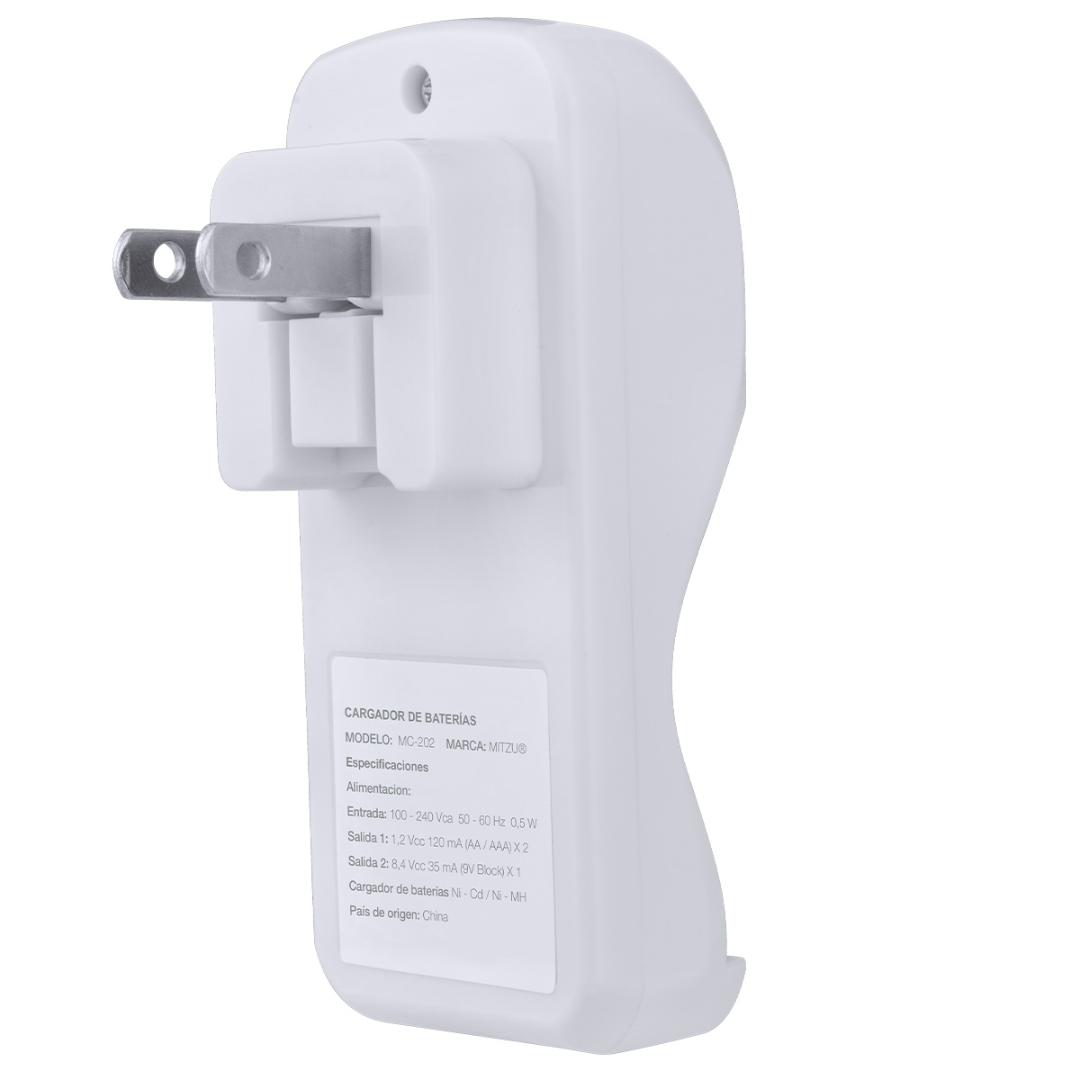 Cargador Baterías Mitzu  Aa  Y  Aaa Mc-202
