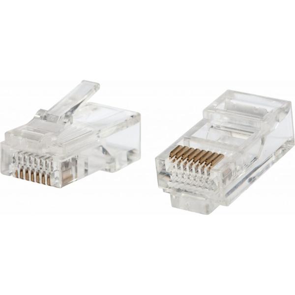 Paquete 10 Conectores  RJ45 para Cable Ethernet de Red