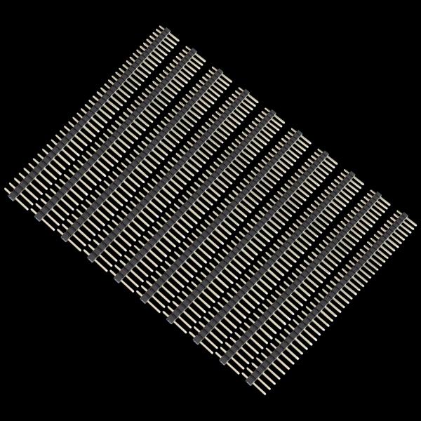 Paquete 10 Header Macho 40 Pines una Fila 1x40 2.54 mm