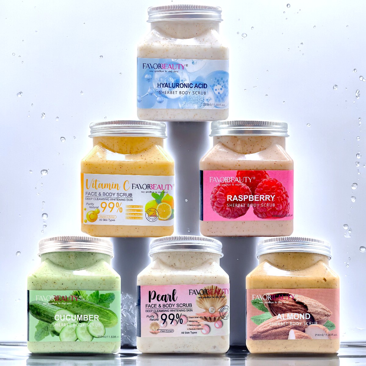 Exfoliantes Facial Y Corporal Hidratante Aclara Manchas 7 Pz