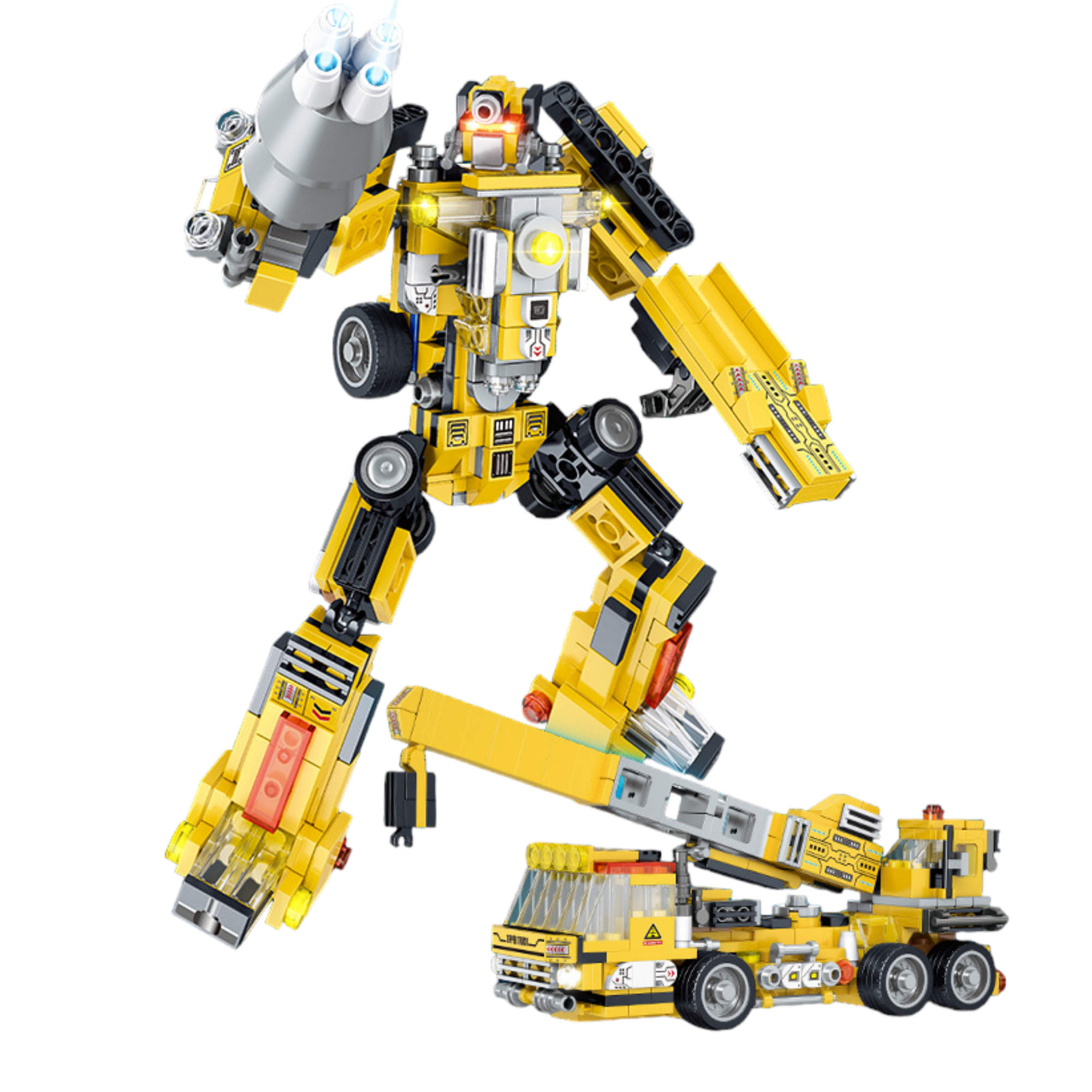 Robot Armable De Bloques En Vehículos Tipo Transformers