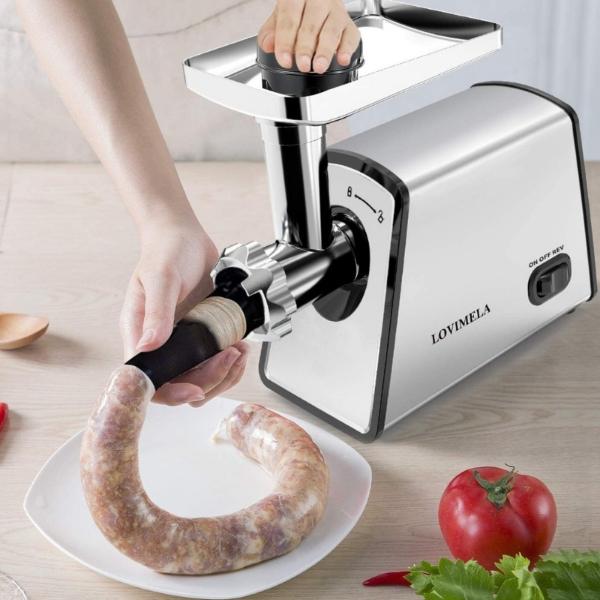 Molino Carne Electrico Con Embutidor Kubbe Longaniza Bco Deus Kitchen