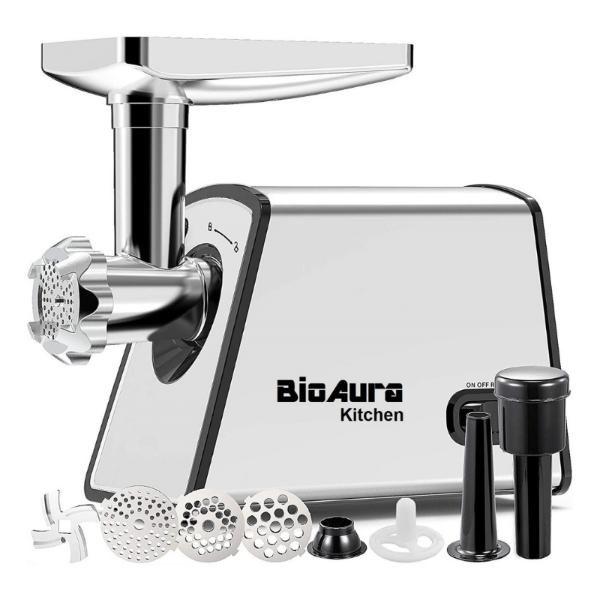 Molino Carne Electrico Con Embutidor Kubbe Longaniza Bco Deus Kitchen