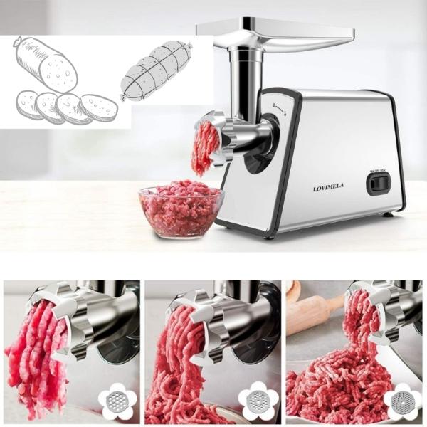 Molino Carne Electrico Con Embutidor Kubbe Longaniza Bco Deus Kitchen