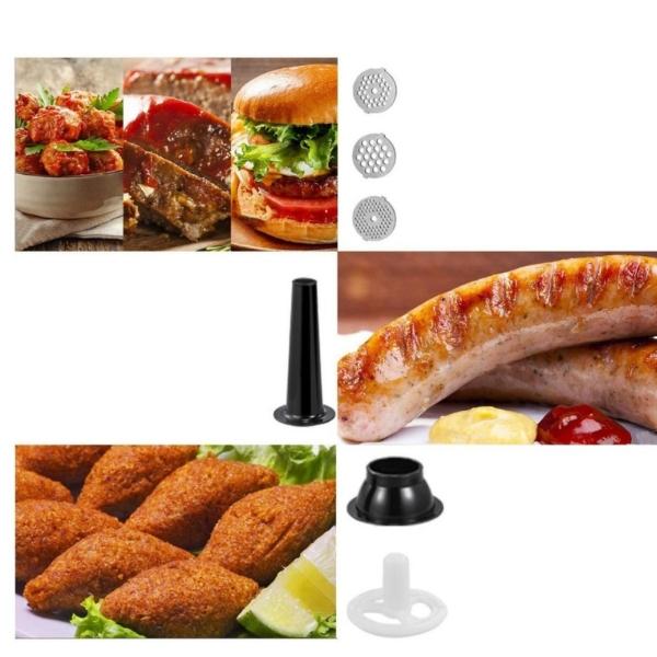 Molino Carne Electrico Con Embutidor Kubbe Longaniza Bco Deus Kitchen