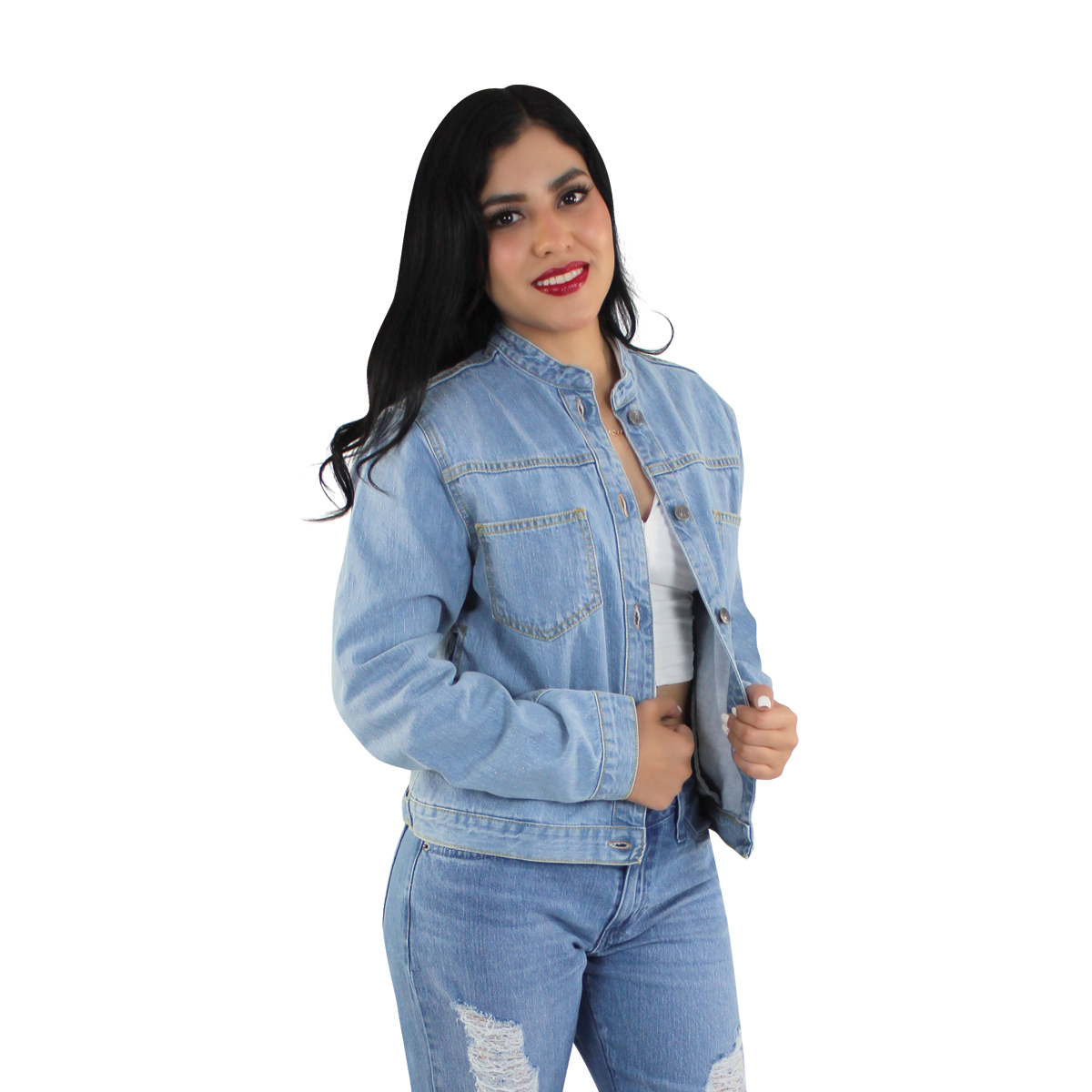 Chamarra Mujer Mezclilla