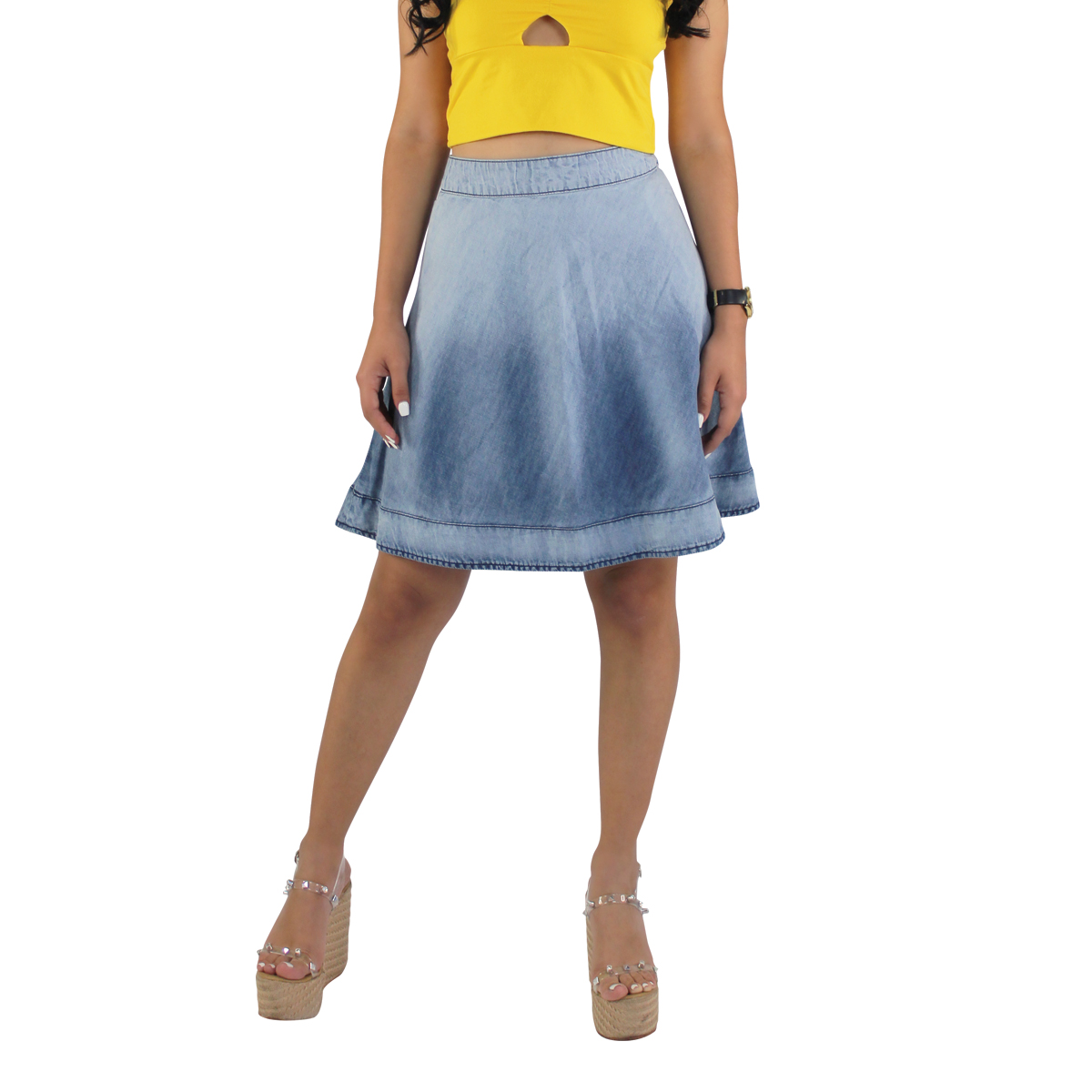 Falda Mujer Mezclilla