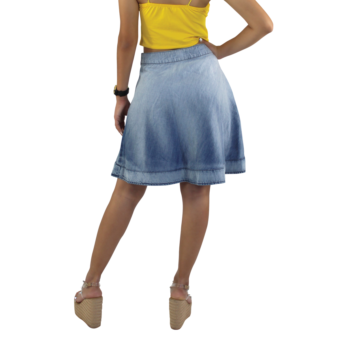 Falda Mujer Mezclilla