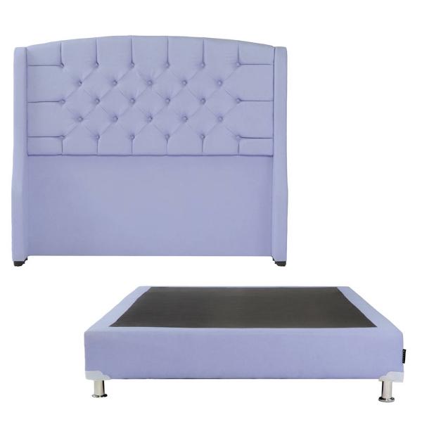 Cabecera King Size Dicasa Sitka con Box Lila