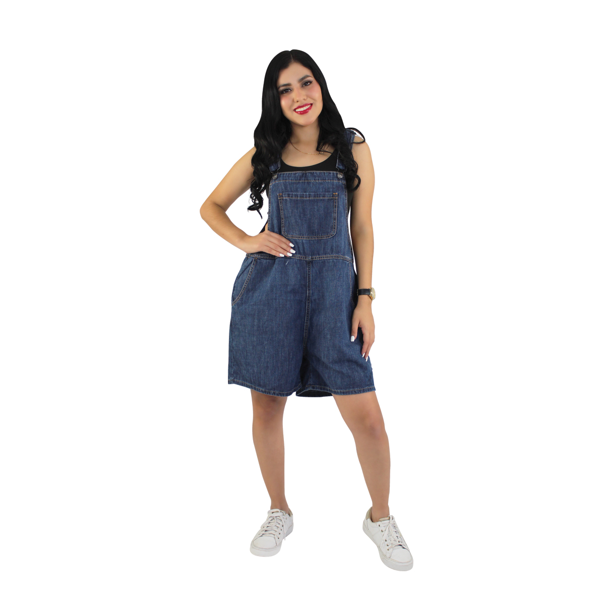 Overol Short Mujer Mezclilla